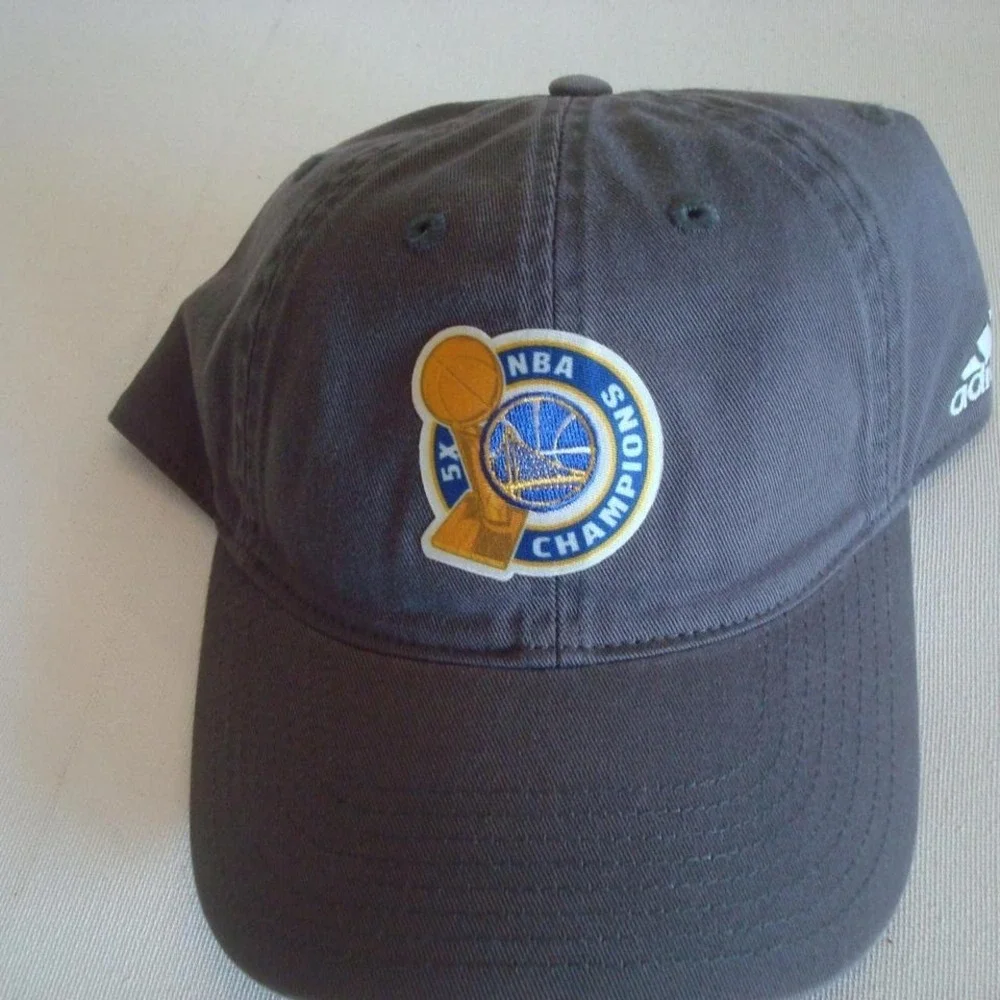GOLDEN STATE ADIDAS 5X CHAMPS HAT CAP VINTAGE 00S Y2K‎ B2
